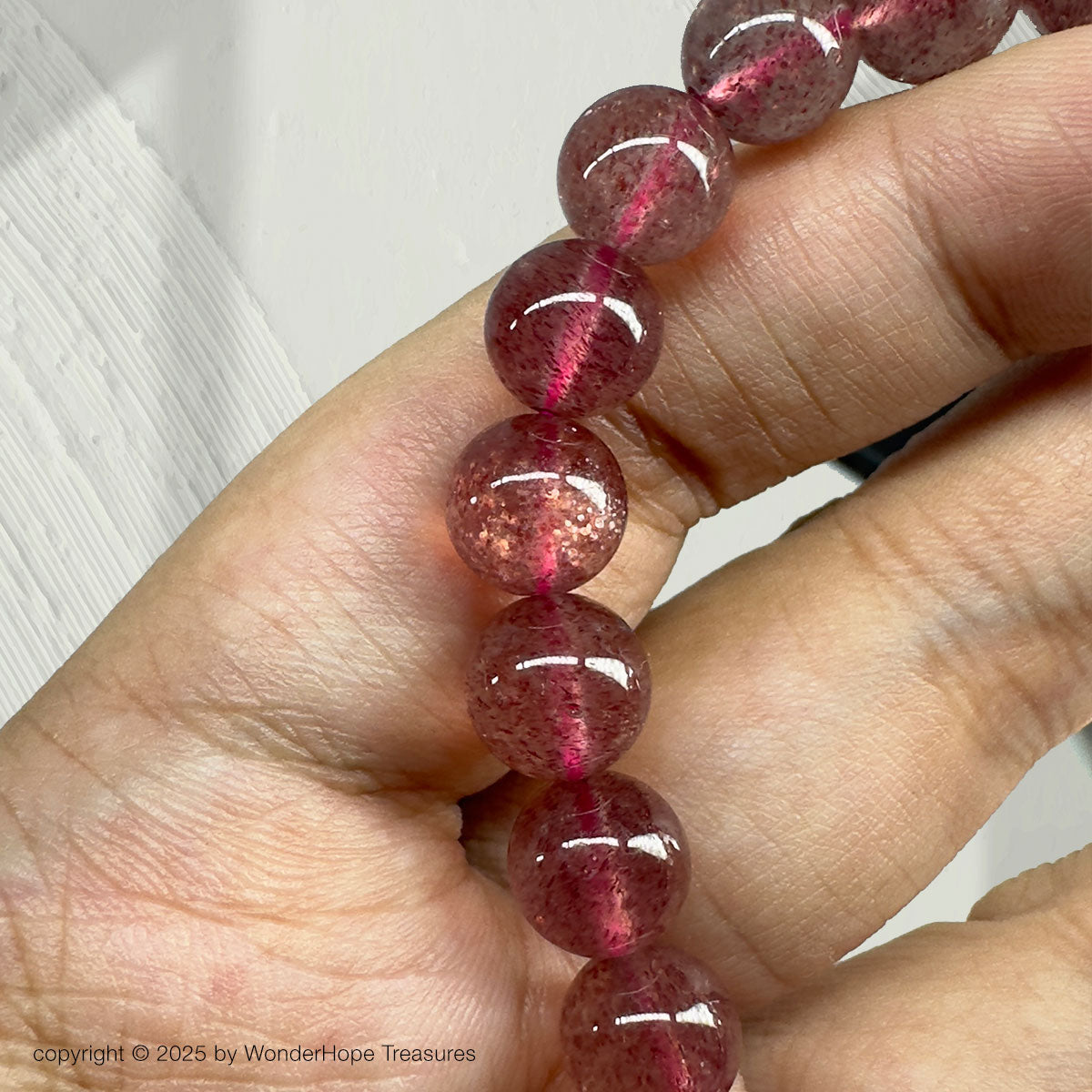 Strawberry Quartz (9mm)
